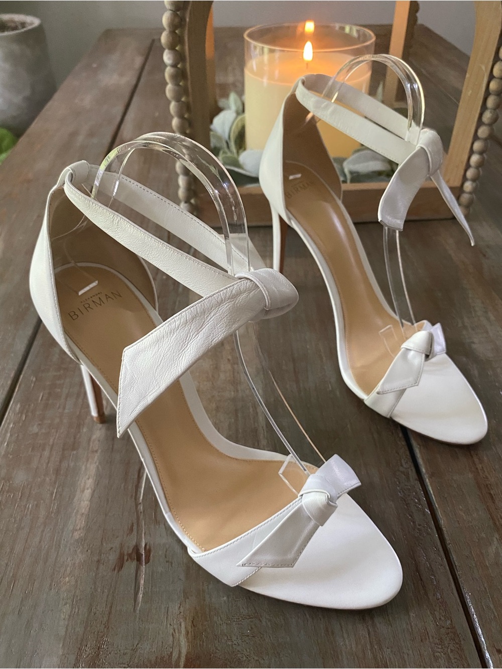 Alexandre Birman Clarita Bow Stiletto Heels Womens 42 White - Picture 9 of 16